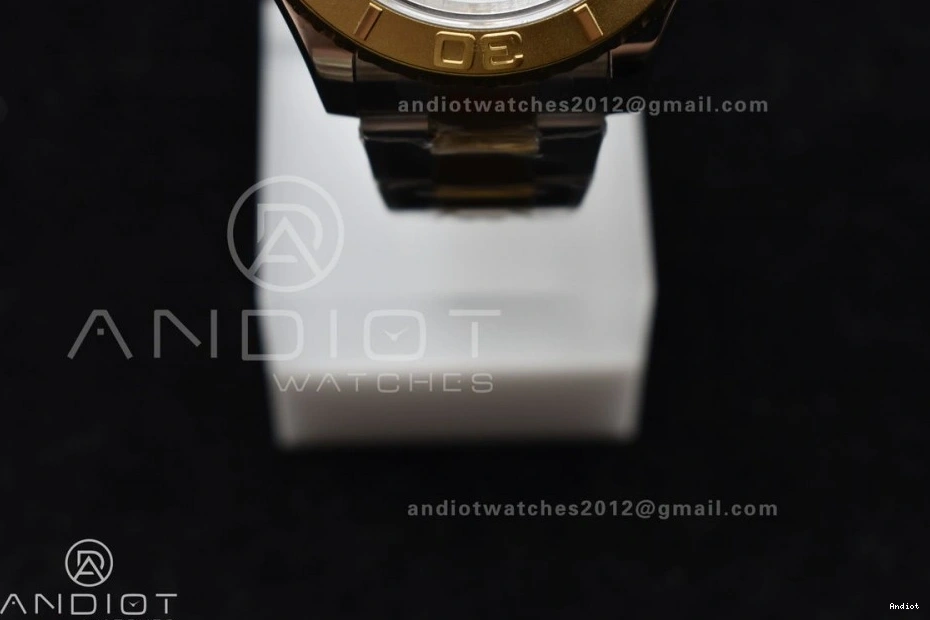 YG 116623 Edition Plated Bracelet on SS YG SA3135 GMF White Best Dial Yacht-Master 1108